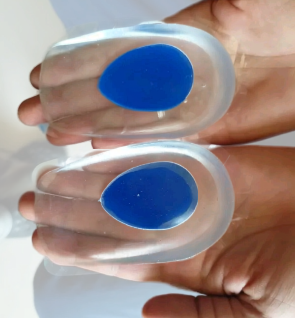 Gel Silicone Heel Cups | Soft Heel Support Pads for Men & Women | Comfortable Cushion for Daily Walking & Standing