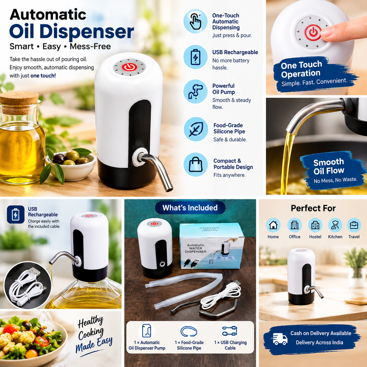 Automatic Oil Dispenser Pump For Daily Use