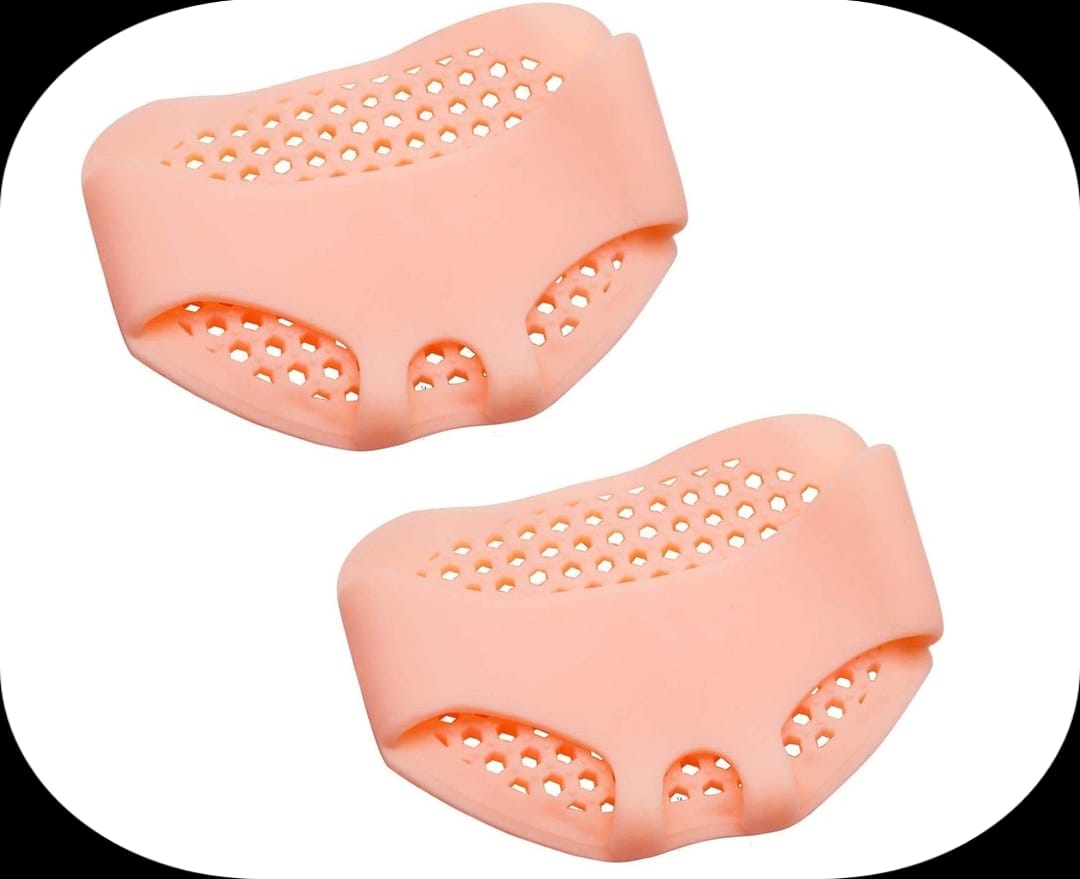 Silicone Tiptoe Pads for Men & Women | Soft Forefoot Cushion Pads for High Heels, Sneakers & Daily Wear | Reusable Anti-Slip Foot Support